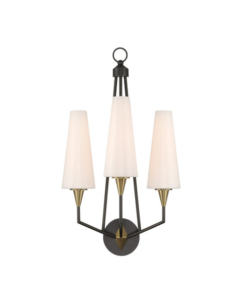 Currey and Company - 5000-0303 - LED Wall Sconce - Hennin - Polished Antique Brass/Oil Rubbed Bronze
