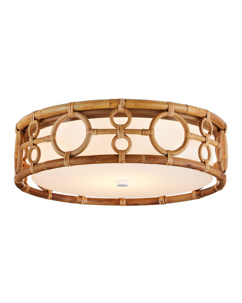 Currey and Company - 9999-0081 - LED Flush Mount - Tegal - Natural/Khaki/White