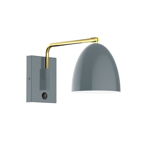 manufacturer_finish:Slate Gray w/Brushed Brass|light_source:Incandescent or LED equivalent|light_output:Unspecified|color_temperature:Unspecified|cri:Unspecified