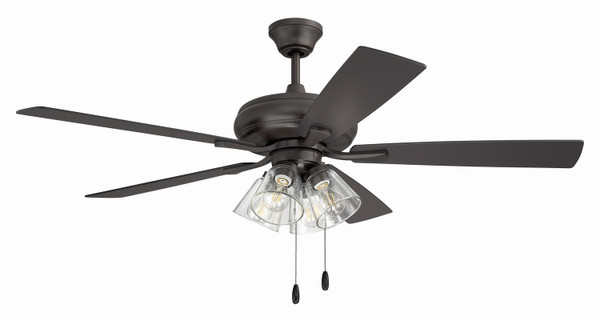 Craftmade - ECF104CBZ5-CBZWLN - 52 Ceiling Fan - Eos Clear 4 Light - Classic Bronze