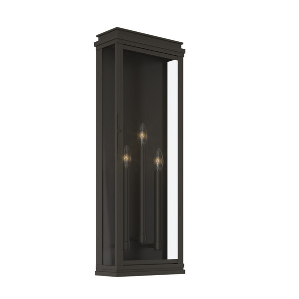 Kichler - 59165OZ - Three Light Outdoor Wall Mount - Lundon - Olde Bronze