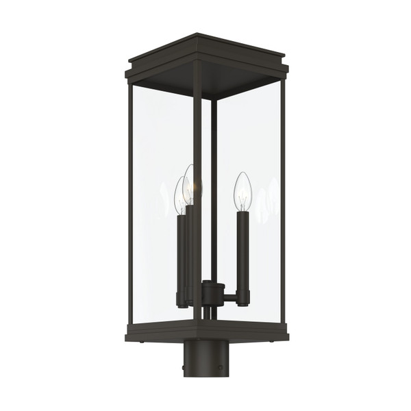 Kichler - 59166OZ - Three Light Outdoor Post Lantern - Lundon - Olde Bronze