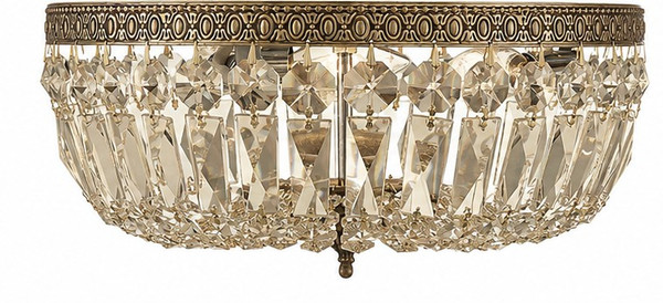 Crystorama - 714-OB-GT-MWP - Three Light Flush Mount - Waltham - Olde Brass