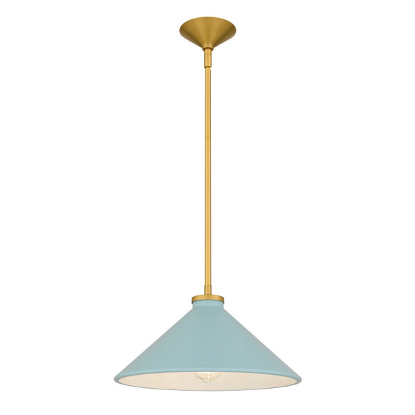Quoizel - BRADB1814BRG - One Light Pendant - Bradbury - Brushed Gold