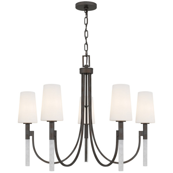 Quoizel - ELOU5032IN - Five Light Chandelier - Eloura - Iron Gate