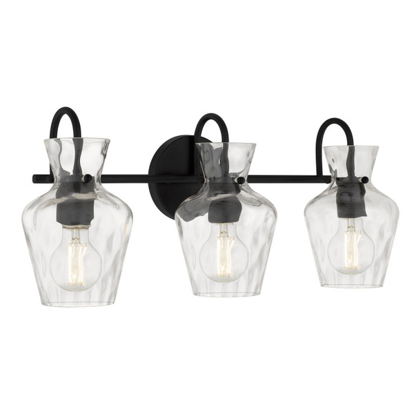 Quoizel - HLL8622MBK - Three Light Vanity - Hollis - Matte Black