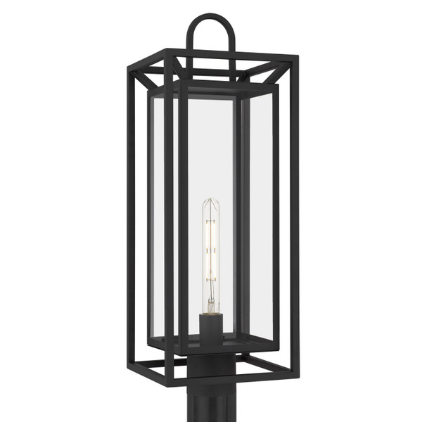 Quoizel - JAY9009MBK - One Light Outdoor Post Lantern - Jayce - Matte Black