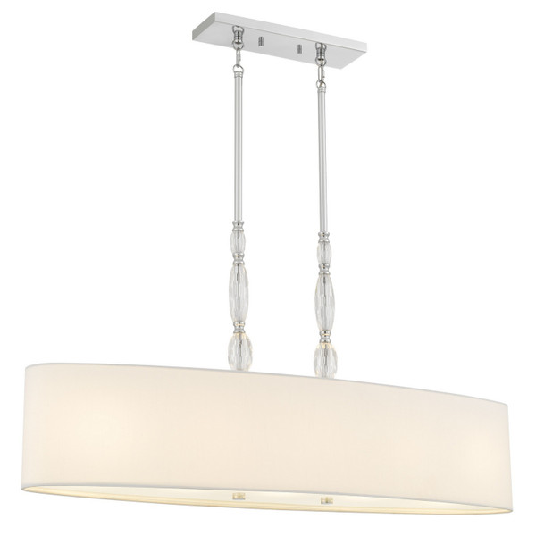 Quoizel - STON542C - Five Light Island Pendant - Stone - Polished Chrome