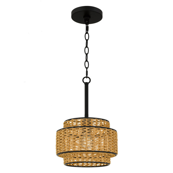 Quoizel - TET1510MBK - One Light Mini Pendant - Teton - Matte Black