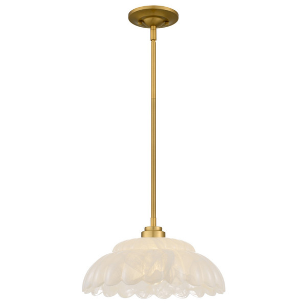Quoizel - WHP1814BRG - One Light Pendant - Whitecap - Brushed Gold