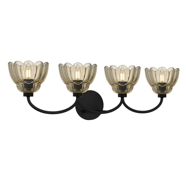 Quoizel - WHP8631MC - Four Light Vanity - Whitecap - Mottled Cocoa