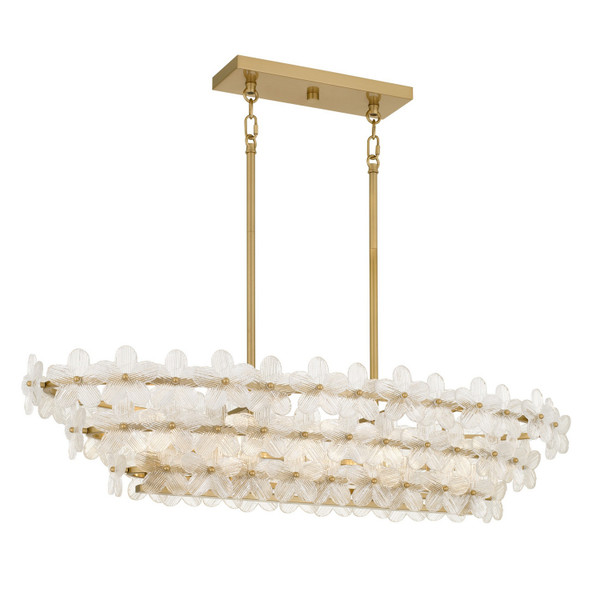 Quoizel - WRIG542BRG - Five Light Island Pendant - Wright - Brushed Gold