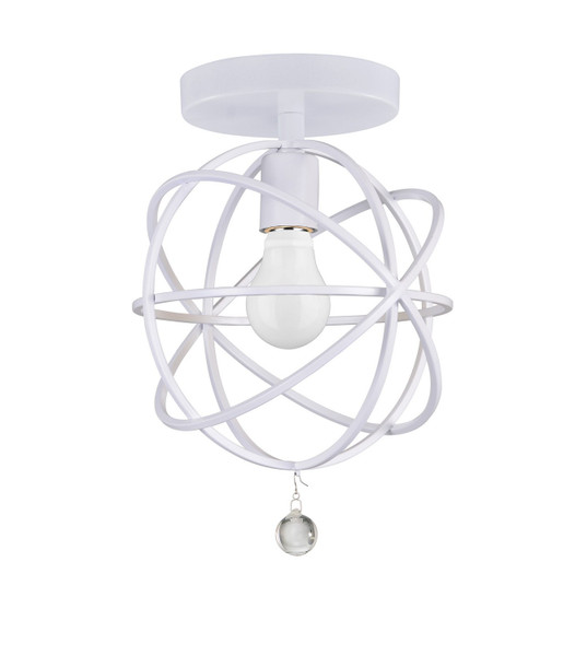 Crystorama - 9220-WW_CEILING - One Light Semi Flush Mount - Solaris - Wet White