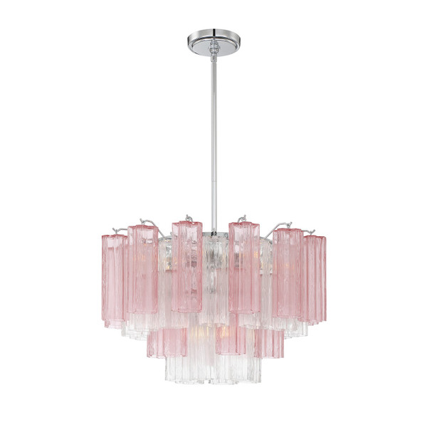 Crystorama - ADD-308-CH-SP - Nine Light Chandelier - Addis - Polished Chrome