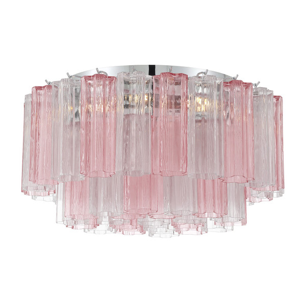 Crystorama - ADD-321-CH-SP - Seven Light Flush Mount - Addis - Polished Chrome