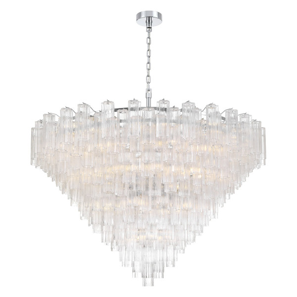Crystorama - ADD-329-CH-CL - 40 Light Chandelier - Addis - Polished Chrome