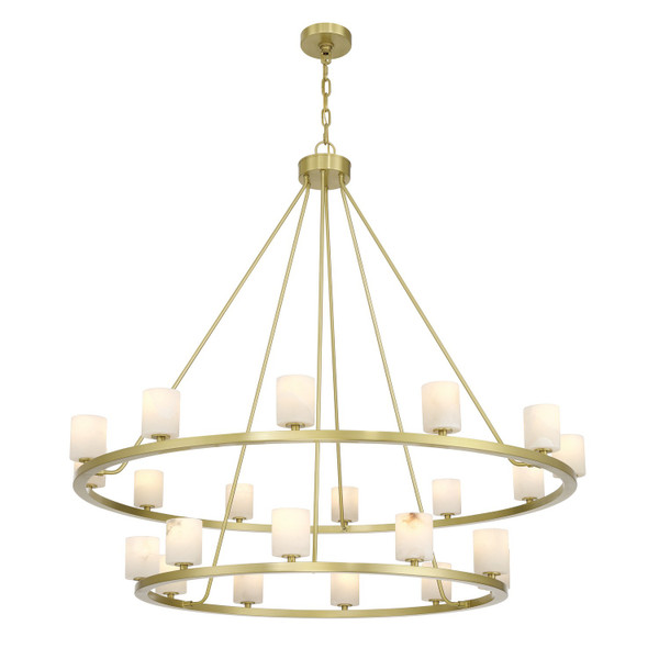 Crystorama - ARA-10268-SB-ST - LED Chandelier - Aragon - Soft Brass