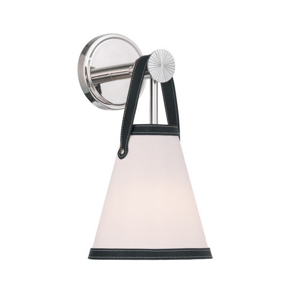 Crystorama - CAL-2401-PN - One Light Wall Sconce - Callahan - Polished Nickel