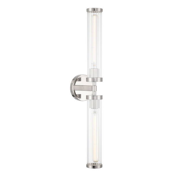 Crystorama - JAR-2302-PN - LED Wall Sconce - Jarvis - Polished Nickel