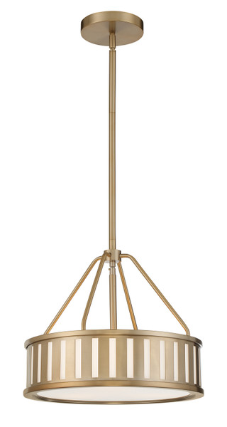 Crystorama - KEN-8303-VG - Three Light Pendant - Kendal - Vibrant Gold