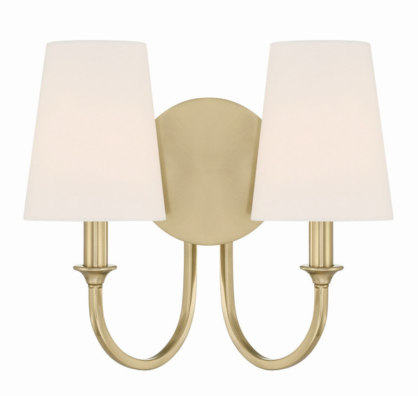 Crystorama - PAY-922-VG - Two Light Wall Sconce - Payton - Vibrant Gold
