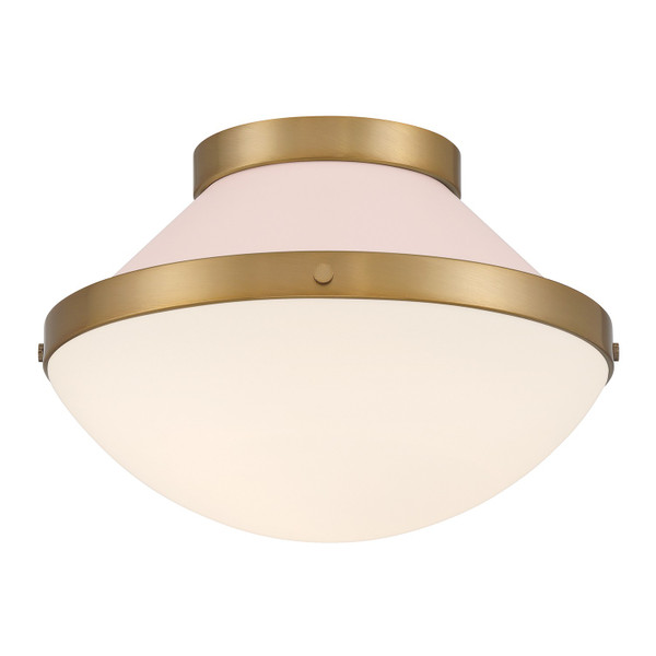 Crystorama - XAN-8001-VG-BH - One Light Flush Mount - Xander - Vibrant Gold