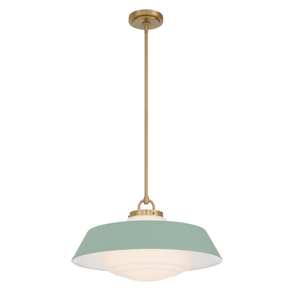 Crystorama - XAN-8009-VG-GR - Three Light Pendant - Xander - Vibrant Gold