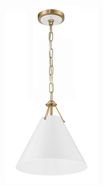 Crystorama - XAV-B8301-VG - One Light Pendant - Xavier - Vibrant Gold