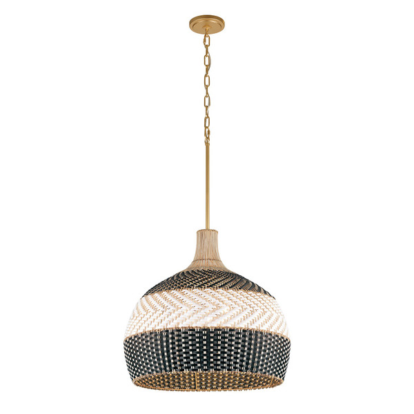 Crystorama - ZAN-9005-SG-MK - Five Light Pendant - Zanzibar - Soft Gold