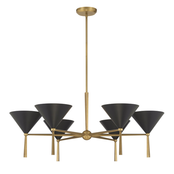 Minka-Lavery - 10316-855 - Six Light Chandelier - Cortan - Legacy Brass