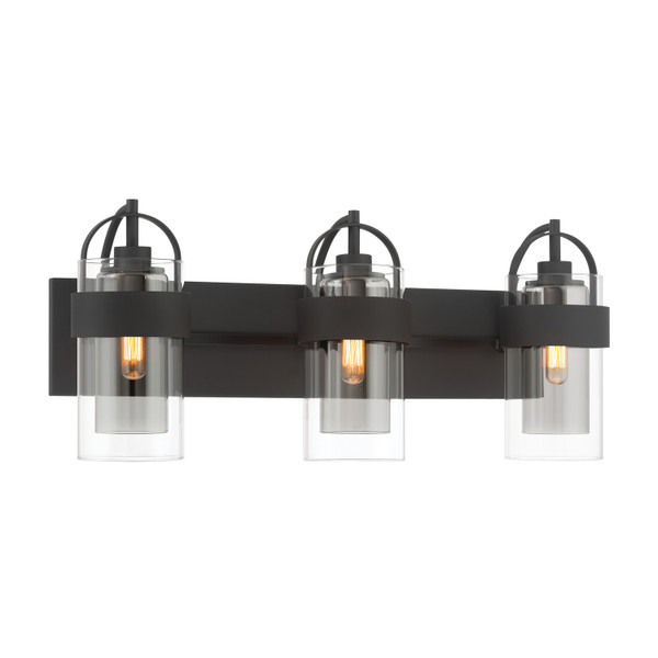 Minka-Lavery - 1913-899 - Three Light Vanity - Ravik - Dark Matte Black