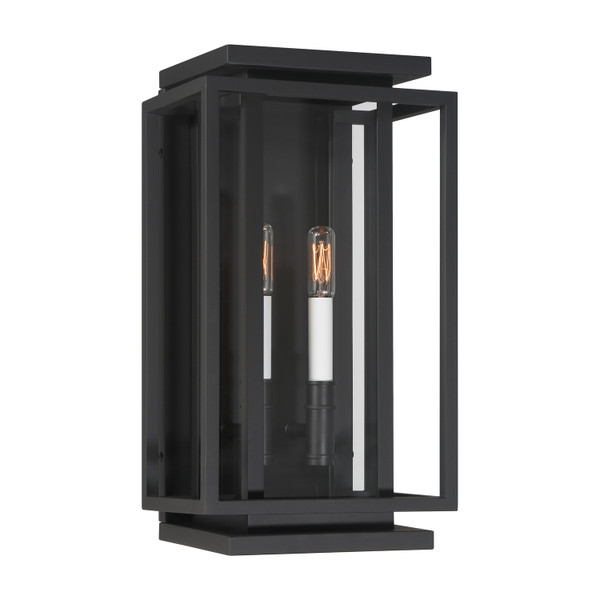 Minka-Lavery - 78603-899 - Two Light Outdoor Wall Sconce - Stratford - Dark Matte Black