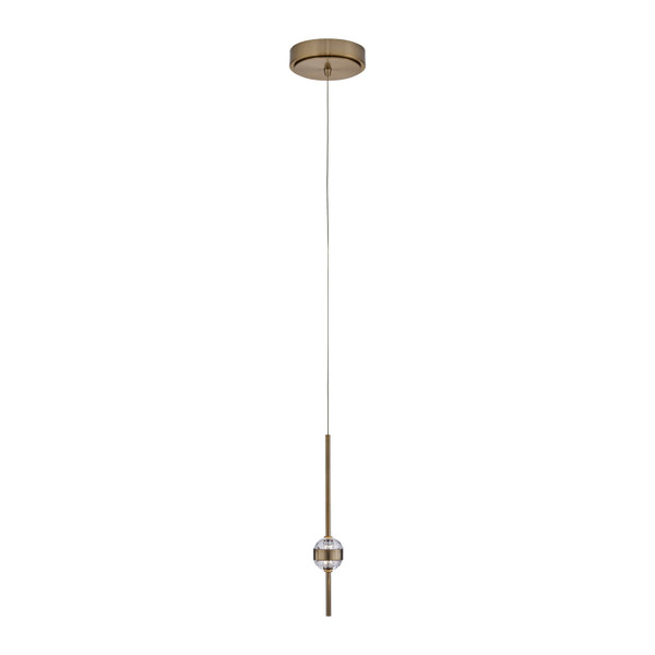 Allegri - 047611-044-FR001 - LED Mini Pendant - Goccia - Winter Brass