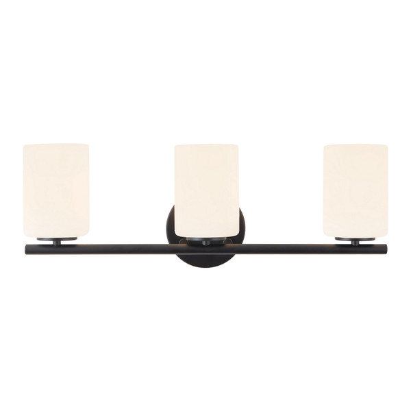 Kuzco Lighting - VL0712722BK - Three Light Bathroom Vanity - Ezra - Black