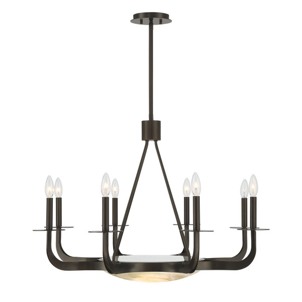 Savoy House - 1-1487-9-15 - Nine Light Chandelier - Salford - Mediterranean Bronze