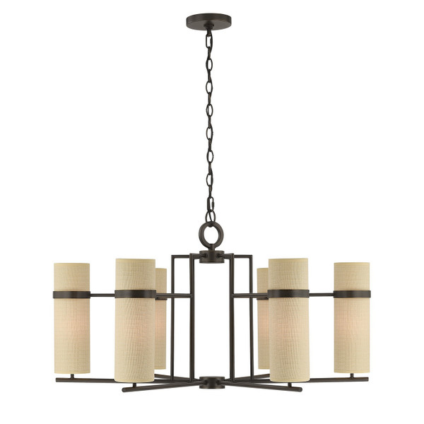 Savoy House - 1-4562-6-15 - Six Light Chandelier - Weston - Mediterranean Bronze