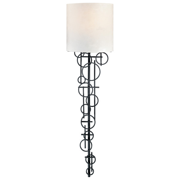 George Kovacs - P5130-066 - One Light Wall Sconce - George Kovacs - Sand Coal Black