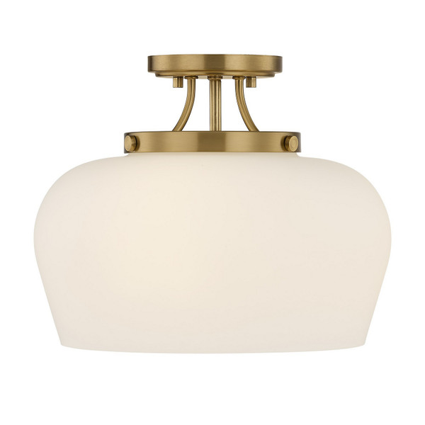 Savoy House - 6-6035-3-322 - Three Light Semi-Flush Mount - Octave - Warm Brass