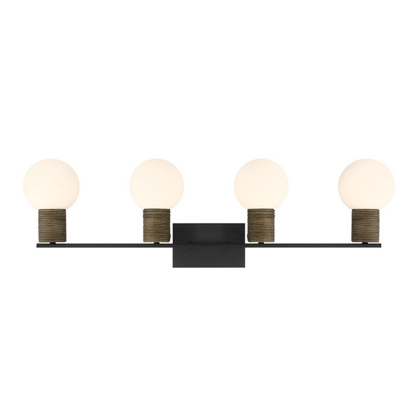 Savoy House - 8-4081-4-BK - Four Light Bathroom Vanity - Jarrell - Matte Black