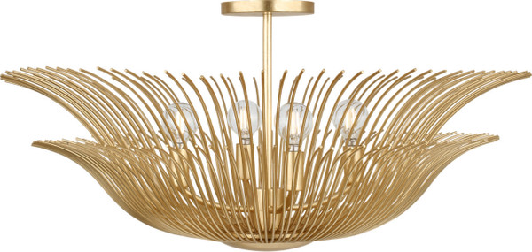 Visual Comfort Studio - LXF1024GD - Four Light Flush Mount - Dorelle - Gild | Gild
