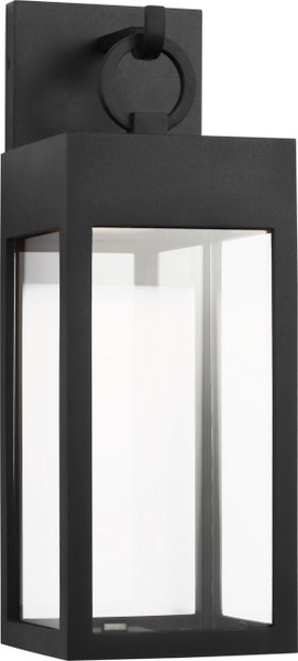 Visual Comfort Studio - SLO1371TXB - LED Wall Lantern - Sesha - Textured Black | Textured Black