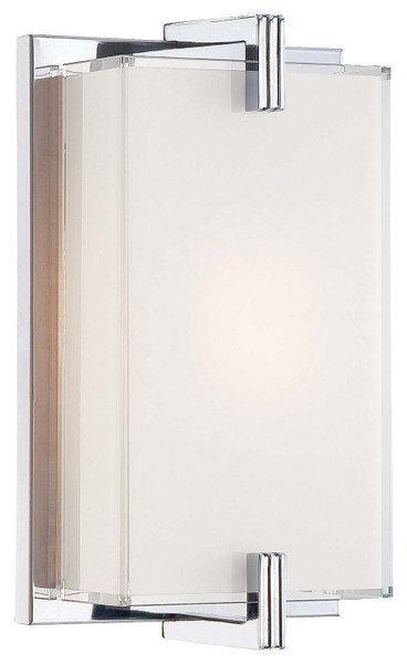 George Kovacs - P5210-077 - One Light Wall Sconce - Cubism - Chrome