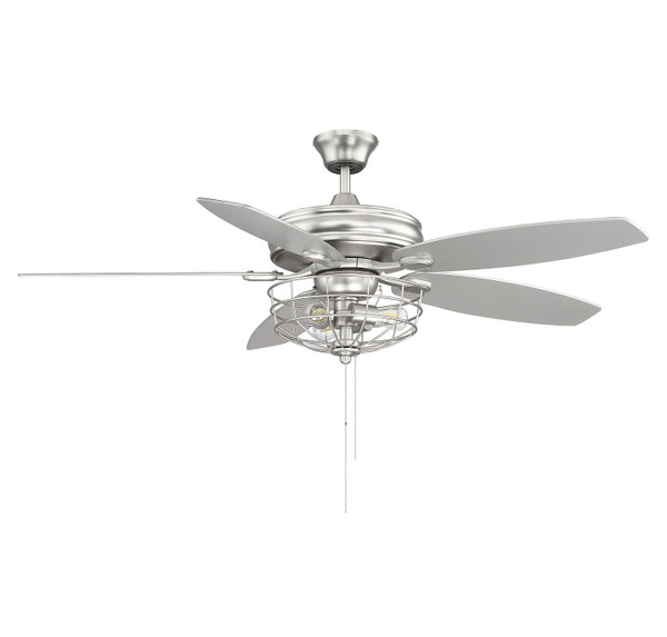 Meridian - M2006BN - 52Ceiling Fan - Mceil - Brushed Nickel