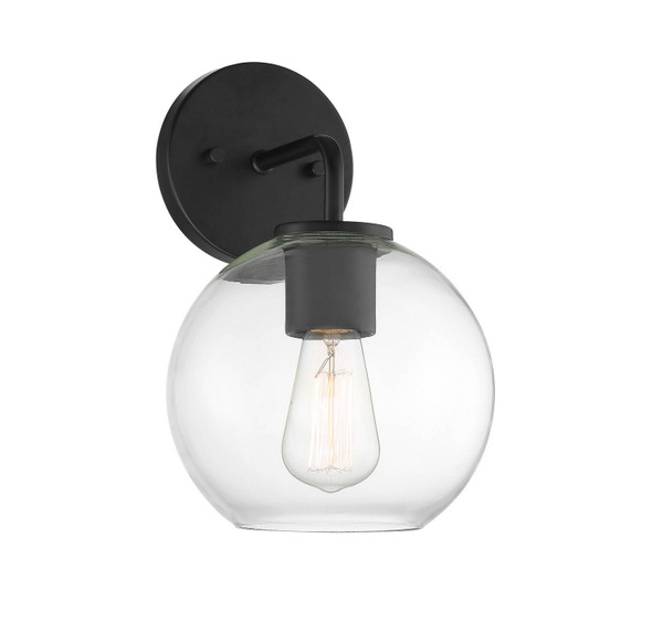 Meridian - M50044BK - One Light Outdoor Wall Lantern - Moutd - Matte Black