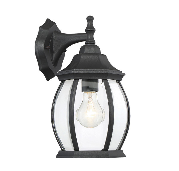 Meridian - M50053BK - One Light Outdoor Wall Lantern - Black