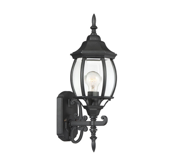 Meridian - M50054BK - One Light Outdoor Wall Sconce - Black