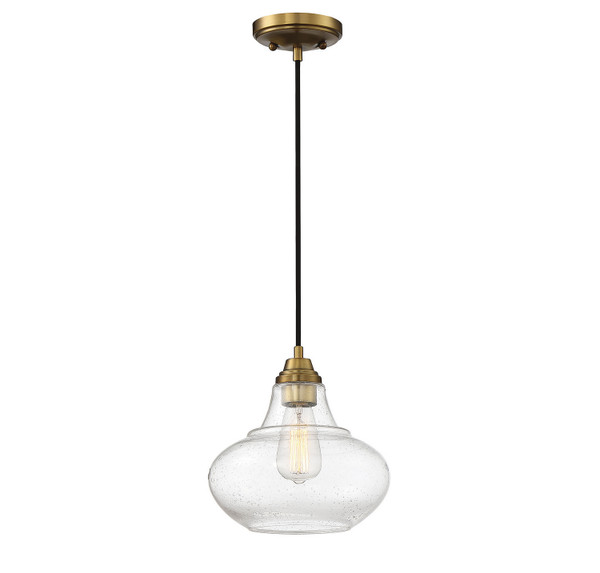 Meridian - M70080NB - One Light Mini Pendant - Mmin2 - Natural Brass