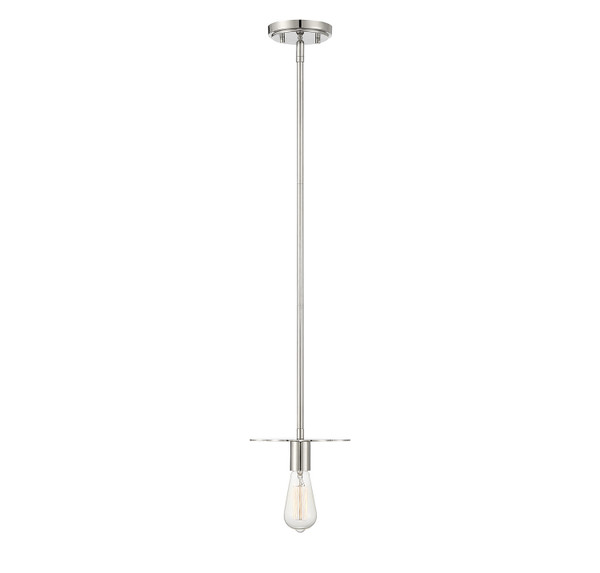 Meridian - M70113PN - One Light Mini Pendant - Polished Nickel