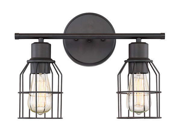 Meridian - M80003ORB - Two Light Bathroom Vanity Light - Mbath - Oil Rubbed Bronze