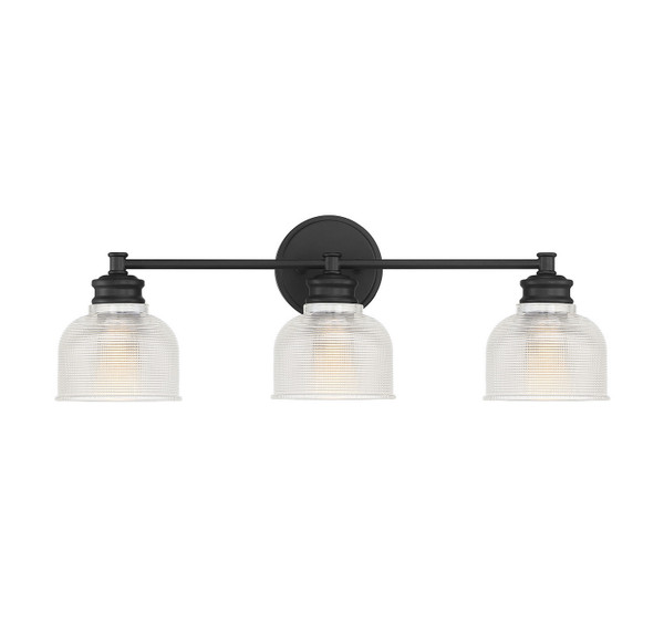 Meridian - M80035MBK - Three Light Bathroom Vanity Light - Mbath - Matte Black